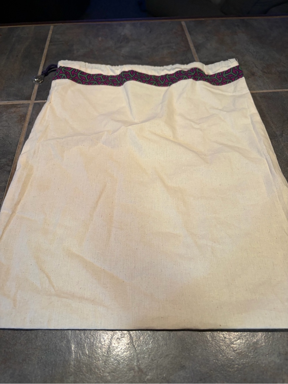 NWOT Tory Burch Cream Drawstring dustbag